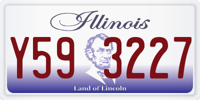 IL license plate Y593227