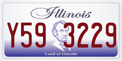 IL license plate Y593229