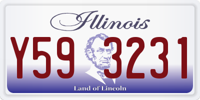 IL license plate Y593231