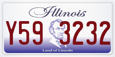 IL license plate Y593232