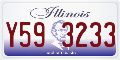 IL license plate Y593233