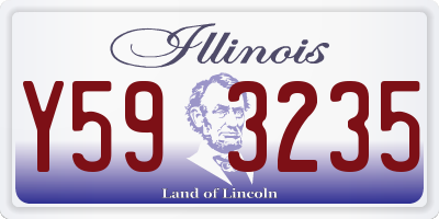 IL license plate Y593235
