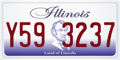 IL license plate Y593237