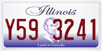 IL license plate Y593241