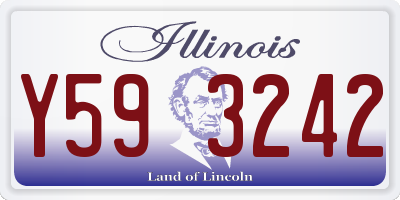 IL license plate Y593242