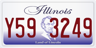 IL license plate Y593249