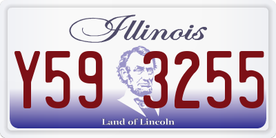 IL license plate Y593255