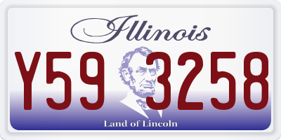 IL license plate Y593258