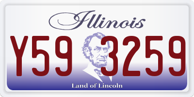 IL license plate Y593259