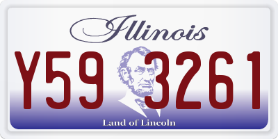 IL license plate Y593261