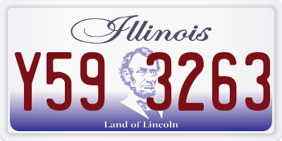 IL license plate Y593263