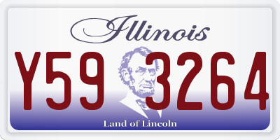 IL license plate Y593264