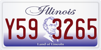 IL license plate Y593265