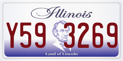 IL license plate Y593269