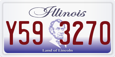 IL license plate Y593270