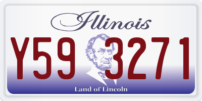 IL license plate Y593271