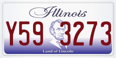 IL license plate Y593273