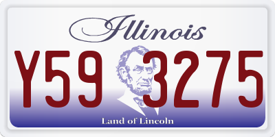 IL license plate Y593275