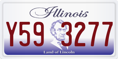 IL license plate Y593277