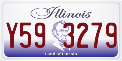 IL license plate Y593279