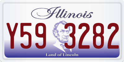 IL license plate Y593282