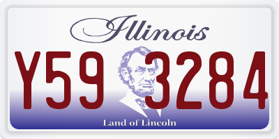 IL license plate Y593284