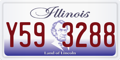 IL license plate Y593288