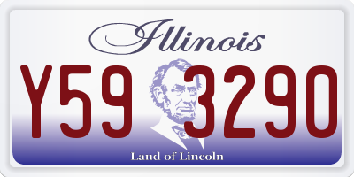 IL license plate Y593290