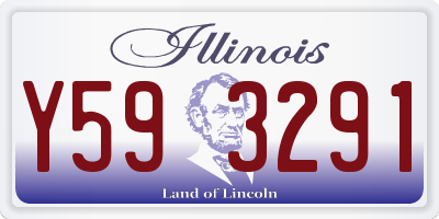 IL license plate Y593291