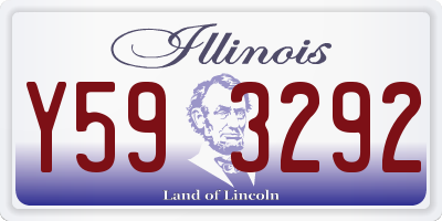 IL license plate Y593292