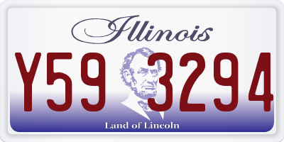 IL license plate Y593294