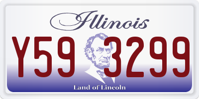 IL license plate Y593299