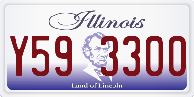 IL license plate Y593300