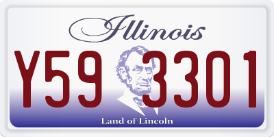 IL license plate Y593301