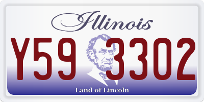 IL license plate Y593302