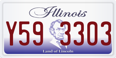 IL license plate Y593303