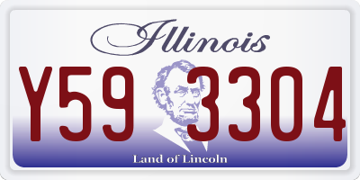 IL license plate Y593304