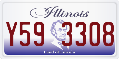 IL license plate Y593308