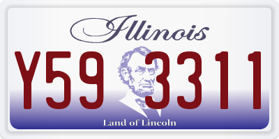 IL license plate Y593311