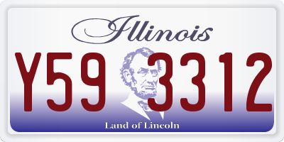 IL license plate Y593312