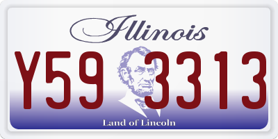 IL license plate Y593313