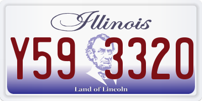 IL license plate Y593320