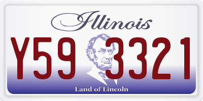 IL license plate Y593321