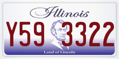 IL license plate Y593322