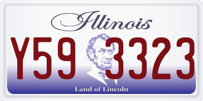 IL license plate Y593323