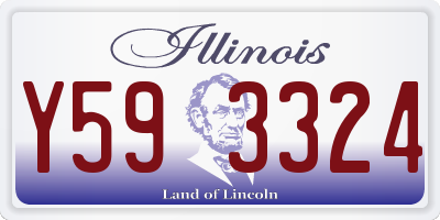 IL license plate Y593324