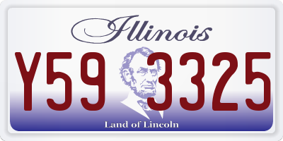 IL license plate Y593325