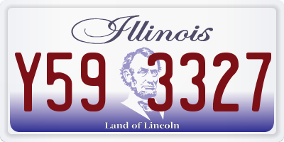 IL license plate Y593327
