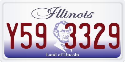 IL license plate Y593329