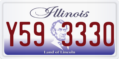 IL license plate Y593330